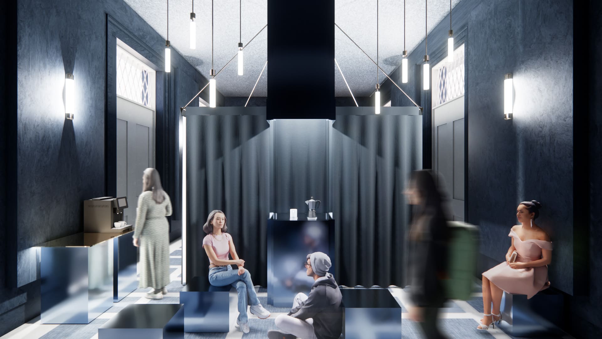 Atrium Co-Living Space